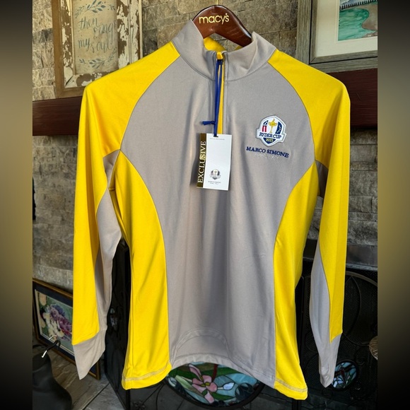 Sweaters - Womens Golf Shirt New Ryder Cup 2023 women’s 1/4 zip shirt Marco Simone Rome L